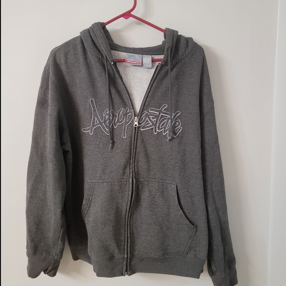 Aeropastale Zip Hoodie Size L (MEN)